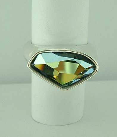 Sterling Silver Swarovski Crystal Ring -0