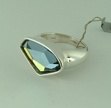 Sterling Silver Swarovski Crystal Ring -76