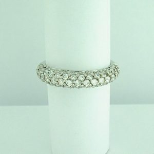 Sterling Silver White CZ Ring-0