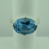 Sterling Silver Blue CZ Ring -0