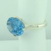 Sterling Silver Blue CZ Ring -152