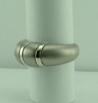 Sterling Silver Domed Ring-208