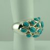 Sterling Silver Faux Turquoise Ring -262