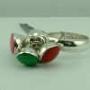 Sterling Silver Enamel Rattle Ring by Pistachio-320