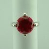 Sterling Silver Red Stone Ring -334