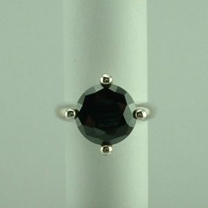 Sterling Silver Black CZ Ring-0