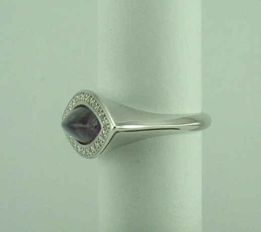 Sterling Silver Amethyst CZ Ring by Fiorelli-398
