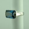 Sterling Silver Blue Crystal Ring By Fiorelli-278