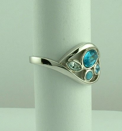 Sterling Silver Swarovski Crystal Ring by Fiorelli-464