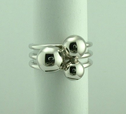Sterling Silver bead ring by Fiorelli -0