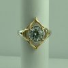 Sterling Silver and Gold plate CZ ring by Fiorelli-0