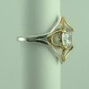 Sterling Silver and Gold plate CZ ring by Fiorelli-568
