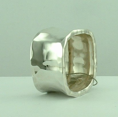 Sterling silver textured ring by Pistachio-0
