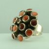 Sterling Silver Stone set Ring by Pistachio-626