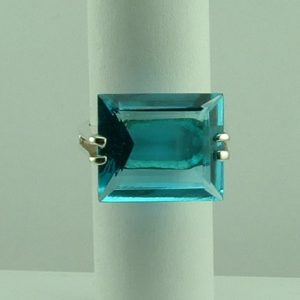Sterling Silver Blue stone Ring by Pistachio-0