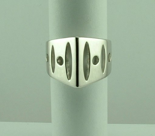Sterling Silver Tapered Ring by Fiorelli-0