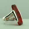 Sterling Silver Red Stone ring by Pistachio-705