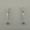 18ct White Gold Diamond Earrings-739