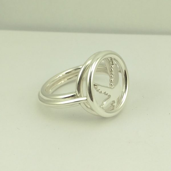 Sterling Silver Greybird Ring-833