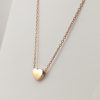 9ct Rose Gold Heart pendant and chain-854