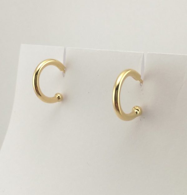 18ct Yellow Gold Freshwater Pearl Hoop Earrings-890
