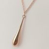 9ct Rose Gold Bomber Drop Pendant on Chain-923
