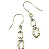 9ct Yellow and White Gold Diamond Earrings-1054