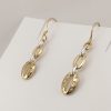 9ct Yellow and White Gold Diamond Earrings-1053