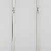 9ct White Gold Dropper Earring-0