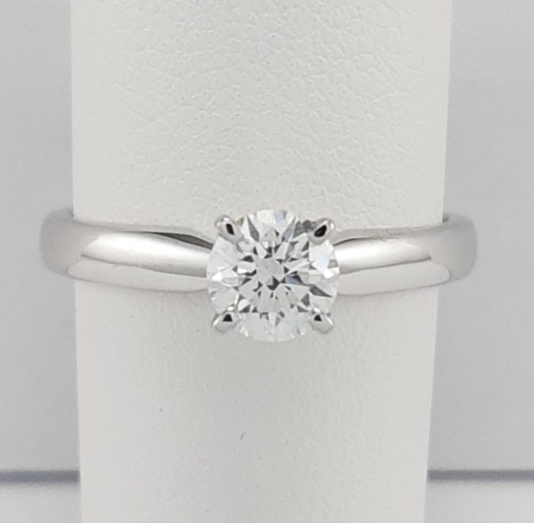18ct White Gold Tiffany style Diamond Solitaire Ring GIA certificated-1515