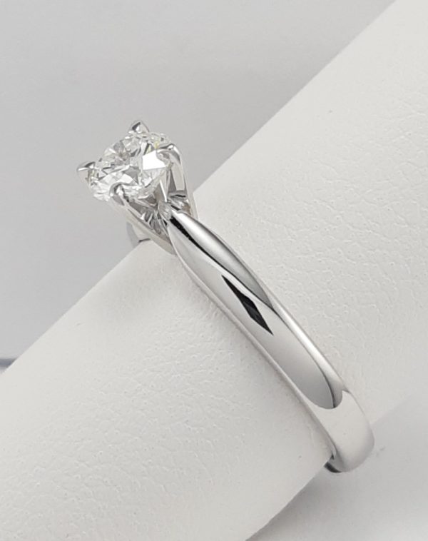 18ct White Gold Tiffany style Diamond Solitaire Ring GIA certificated-1516