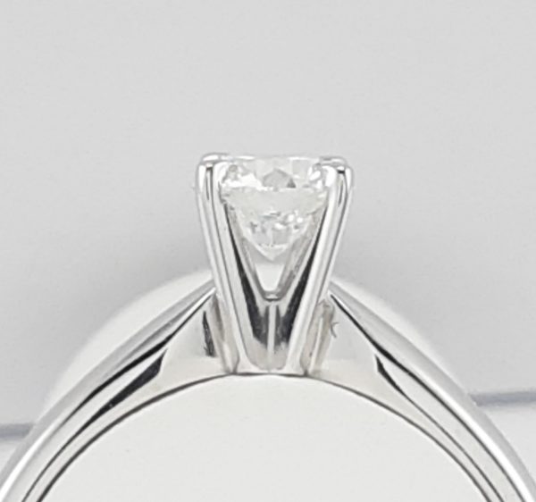 18ct White Gold Tiffany style Diamond Solitaire Ring GIA certificated-1517