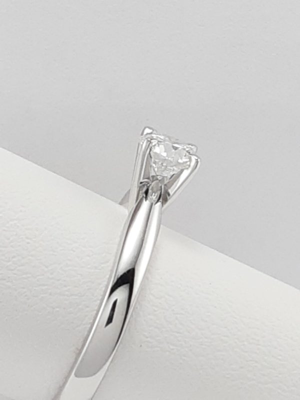 18ct White Gold Tiffany style Diamond Solitaire Ring GIA certificated-1518