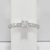 18ct White Gold Princess cut Diamond Ring -0