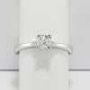 18ct White Gold Solitaire Ring -0