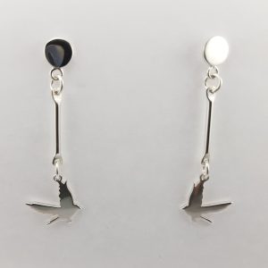 Sterling Silver Greybird Drop Earrings-0