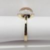 9ct Yellow Gold Crystal Shell and Diamond Ring-1651