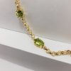 9ct Yellow Gold Peridot Bracelet-1628