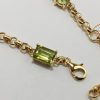 9ct Yellow Gold Peridot Bracelet-1629