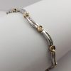 9ct White and Yellow Gold One Carat Diamond set Bracelet-1617