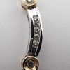 9ct White and Yellow Gold One Carat Diamond set Bracelet-1614